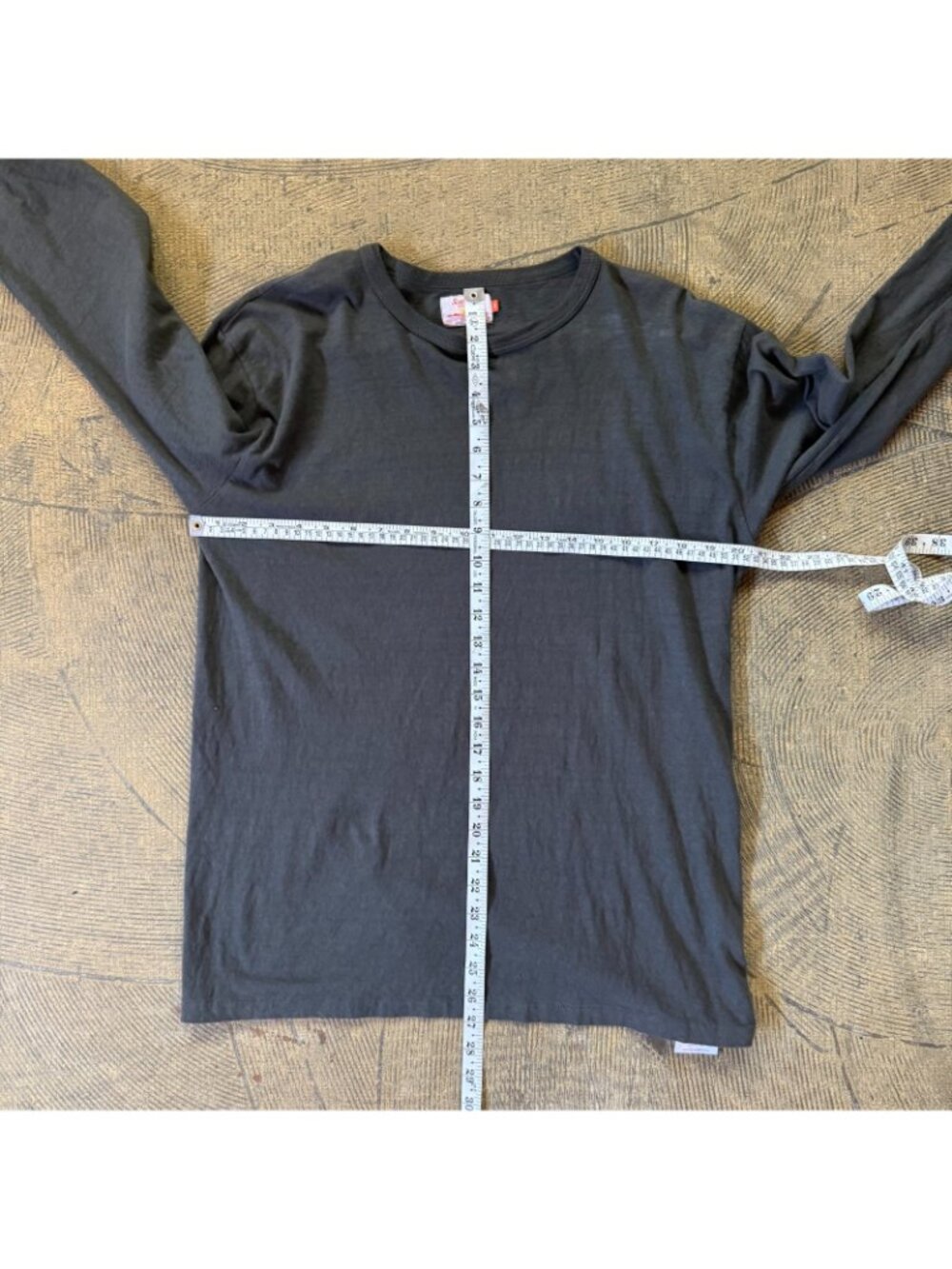 Sunray Sportswear Makaha LS Loopwheel Tee Japanese Jersey Washed Black Size 42 - Picture 5 of 10
